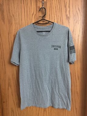 Under Armour Gray 'Freedom' Short Sleeve Crew Tee
